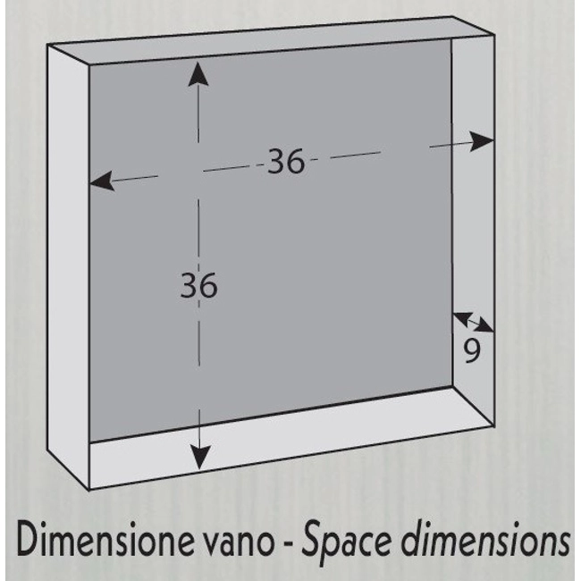 Vendita online Cassetta postale Nettuno ARL colore argento 37×11×37 cm.